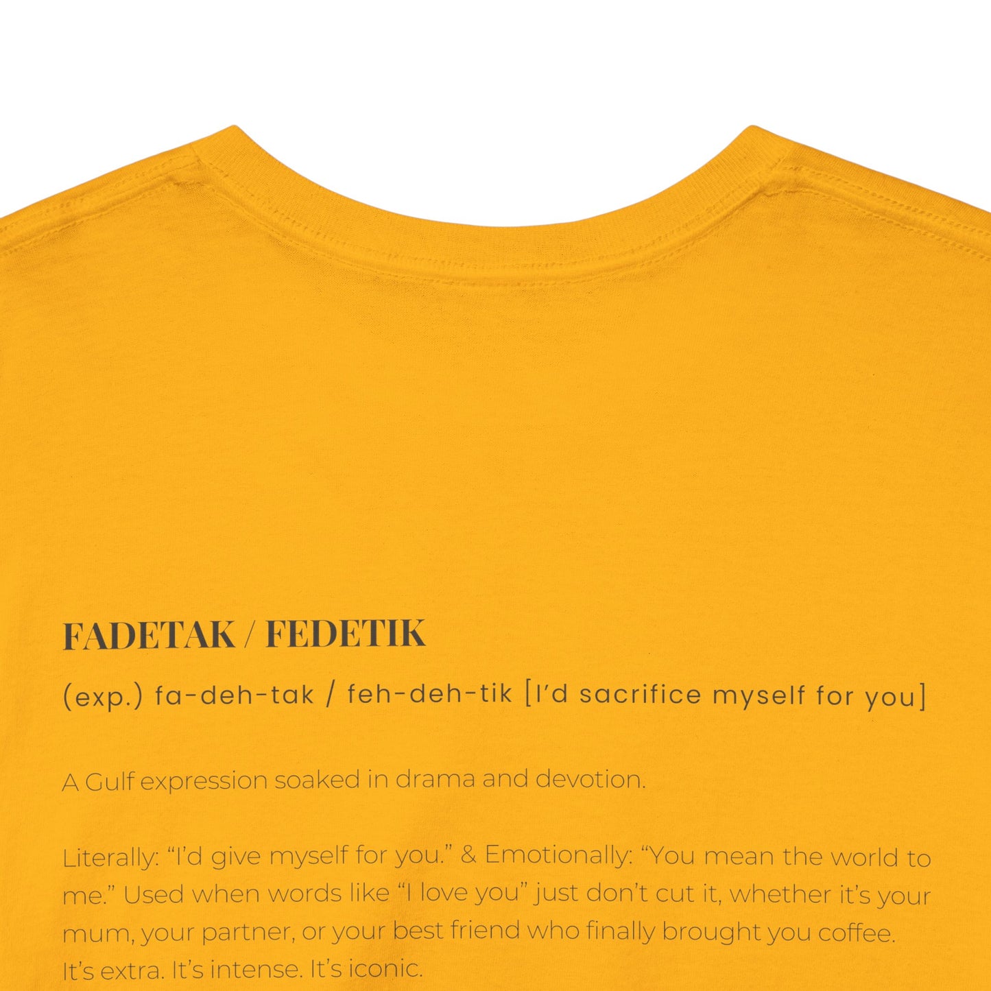 Arabic 101 "Fadeetek" Unisex Tee