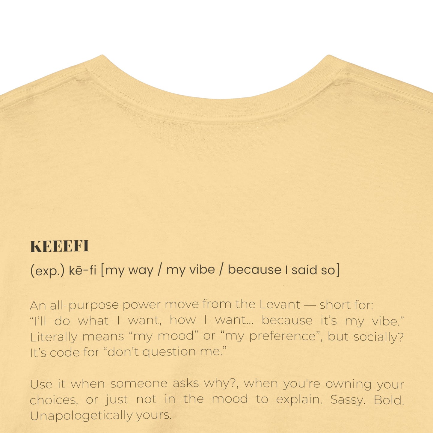 Arabic 101 Keefi Unisex Tee
