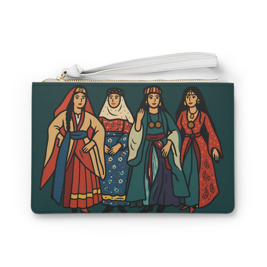 Cultural Women Clutch Bag - Vibrant Ethnic Design