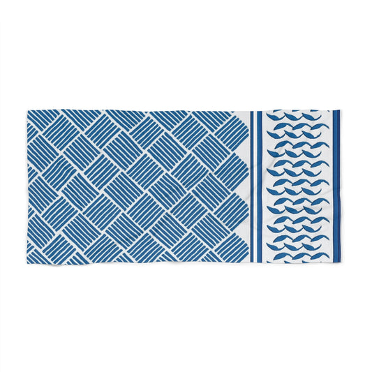 Coastal Pattern Beach Towel