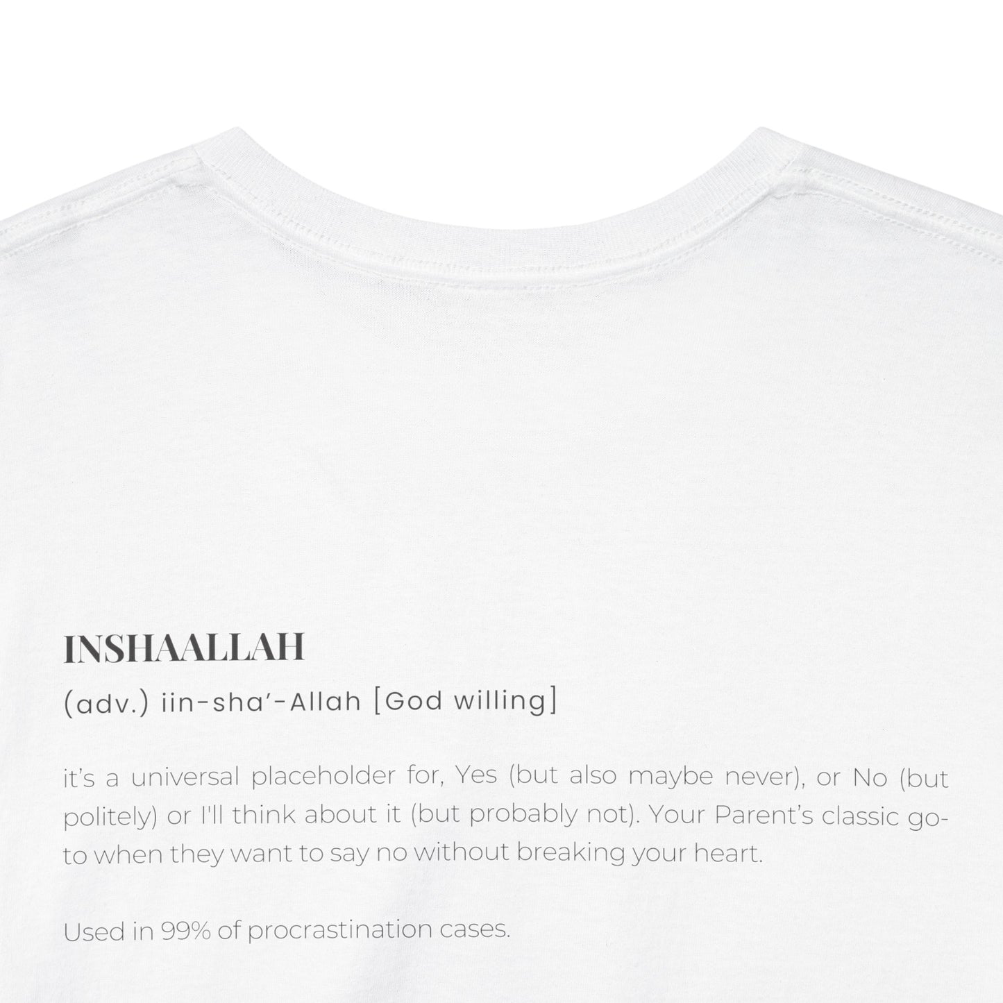 Arabic 101 Inshalla Unisex Tee