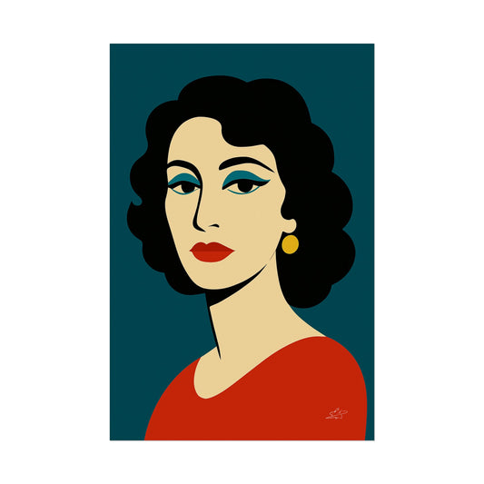 Asmahan Illustration - Poster
