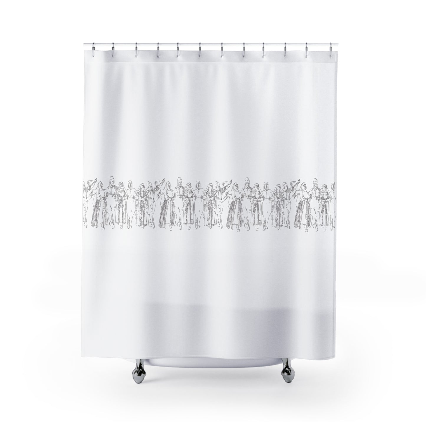 Artistic Shower Curtain with Elegant Design - Perfect for Home Decor