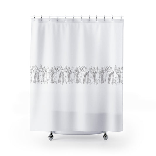 Artistic Shower Curtain with Elegant Design - Perfect for Home Decor